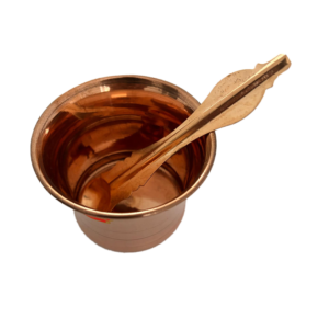 Copper Lota Cup with Spoon